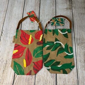 NWT Foodland Hawaii Washable Wine Gift Tote Bags (Set of 2)